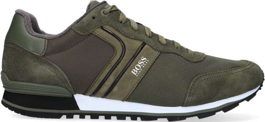Hugo Boss Parkour Runn Nymx Lage sneakers Leren Sneaker Heren Groen -  Schoenen.nl