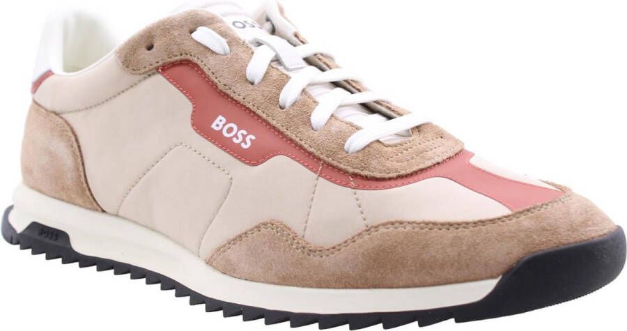 Hugo Boss Beige High Top Stoffen Sneakers Beige Heren - Foto 1