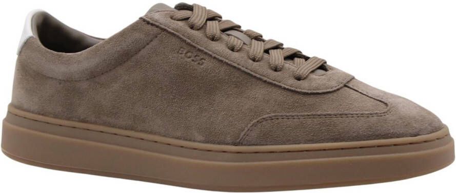BOSS Lage Sneakers Heren Kieran_tenn Maat: 41 Materiaal: Suède Kleur: Taupe - Foto 2