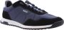 BOSS Lage Sneakers Heren Kai Runn Maat: 44 Materiaal: Leer Kleur: Blauw - Thumbnail 3