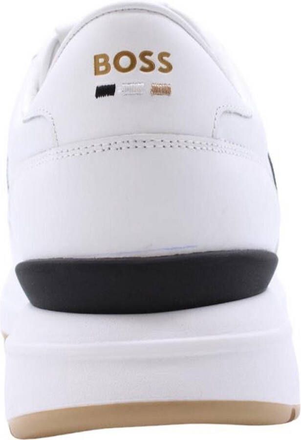 BOSS Lage Sneakers Heren Baltimore Tenn Maat: 44 Materiaal: Leer Kleur: Wit - Foto 6