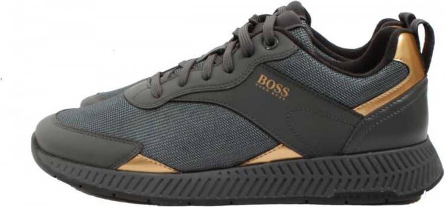 Hugo Boss Heren Grijze Titanium Sneakers Gray Heren