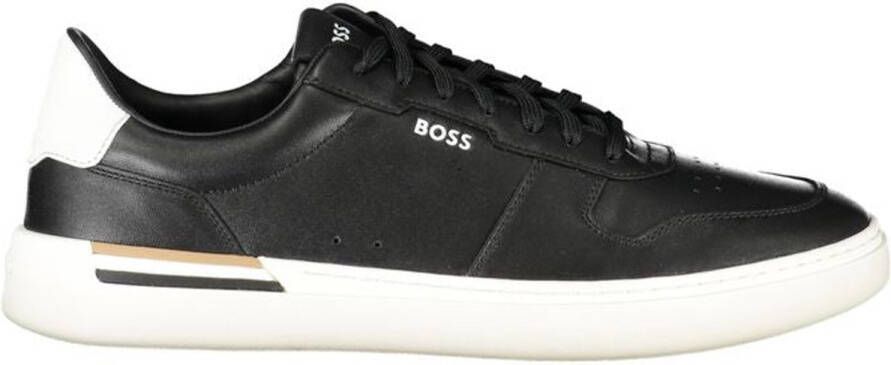 Boss Leren sneakers met labelprint model 'Clint'