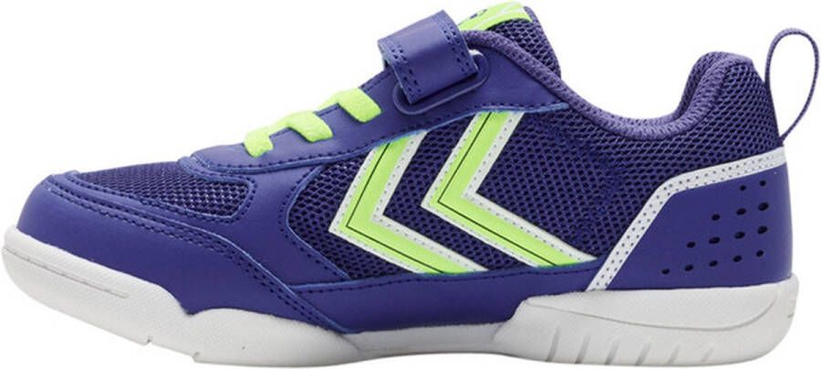 hummel Aero Team 2.0 Velcro kinderen Sportschoenen Volleybal Indoor blauw