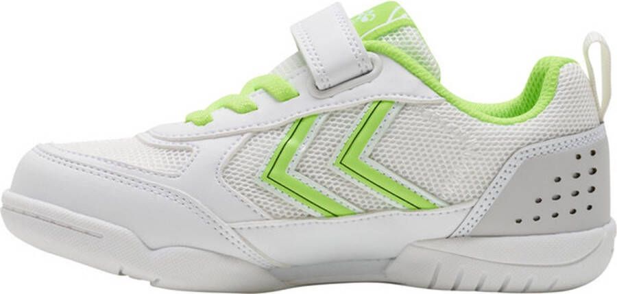 hummel Aero Team 2.0 Velcro kinderen Sportschoenen Volleybal Indoor wit