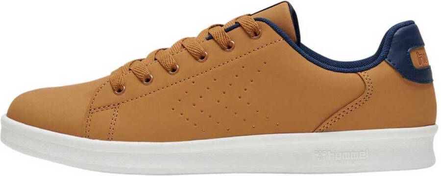 Hummel Synthetische lage sportschoenen Busan Nubuck Bruin