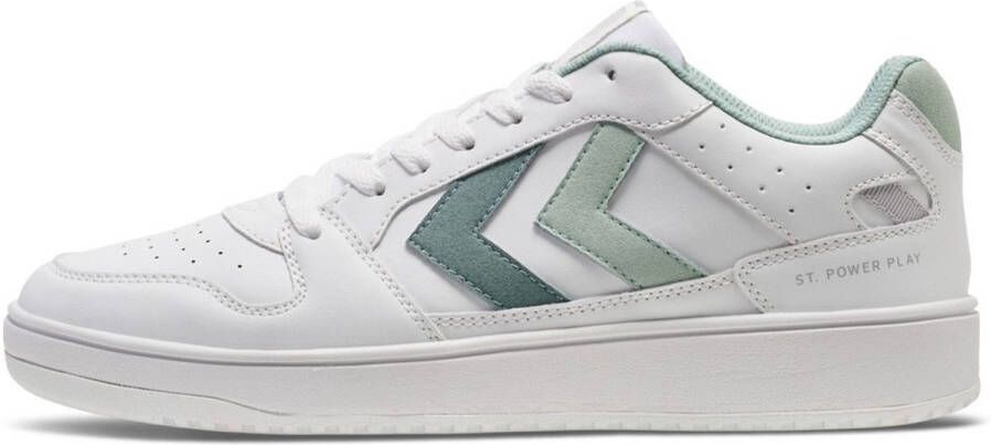 Hummel Damen Sneaker flach St. Power Play Wmns White Silt Green