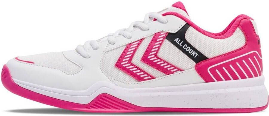 Hummel Hallenschuhe Handball All Court Bright White Raspberry Sorbet