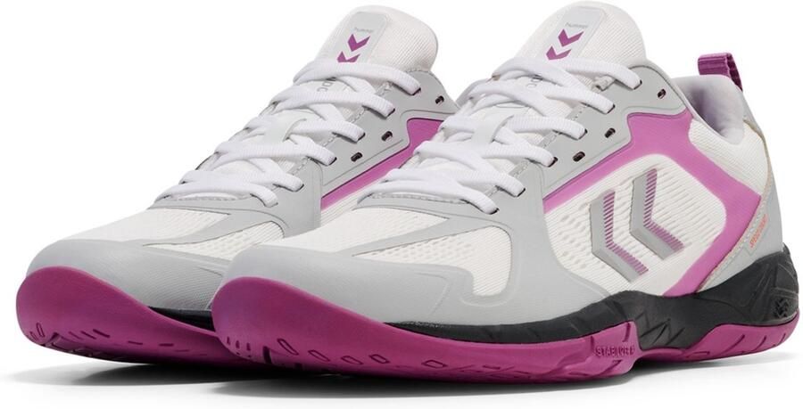 Hummel Damen Hallenschuhe Handball Speed Court 228236 Bright White Cattleya Orchid