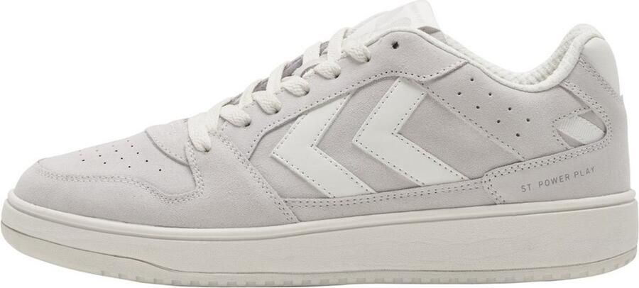 Hummel platte sneaker St. Power Play Suede Marshmallow