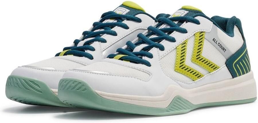 Hummel Hallenschuhe Handball All Court 228237 White Green Yellow