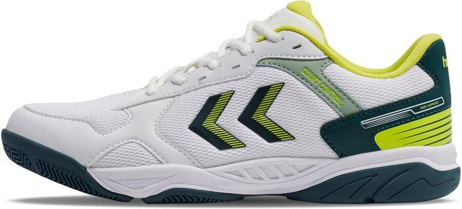 Hummel Hallenschuhe Handball Court Control Ii 225341 White Green Yellow - Foto 2