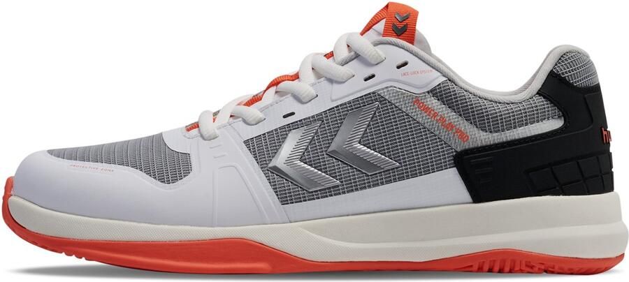 Hummel Handbalschoenen Power Play Pro 225338 White Zwart Rood