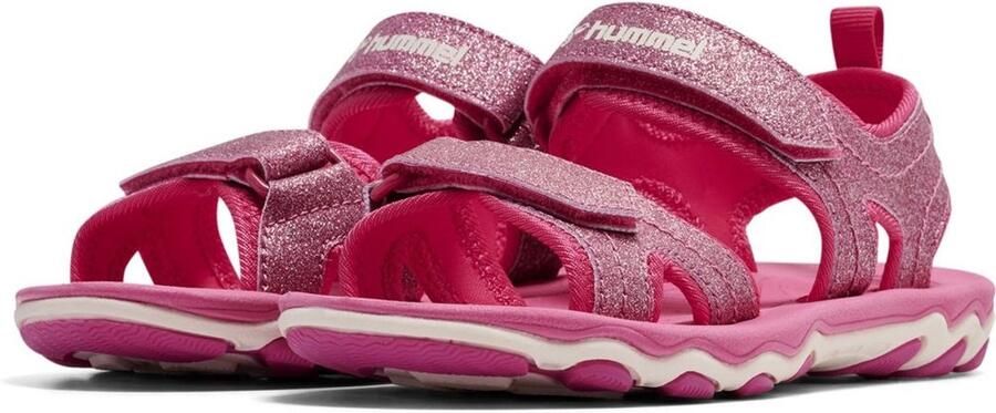 Hummel Kinder Sandalen Sandal Glitter Jr 203306 Pink Flambè