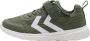 Hummel Kinder Sneakers flach Actus Recycled Tex Jr Dark Olive - Thumbnail 1
