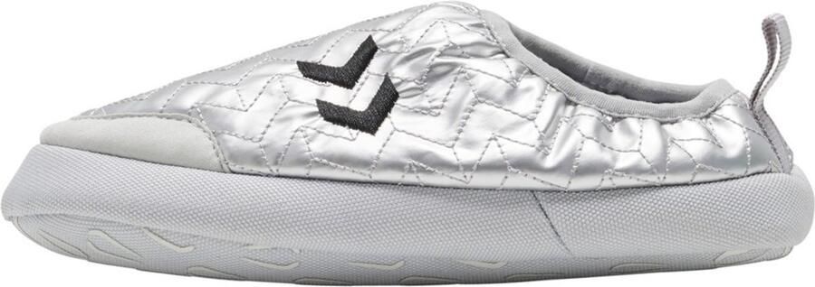 Hummel Kinder Sneakers flach Junior Slipper Silver