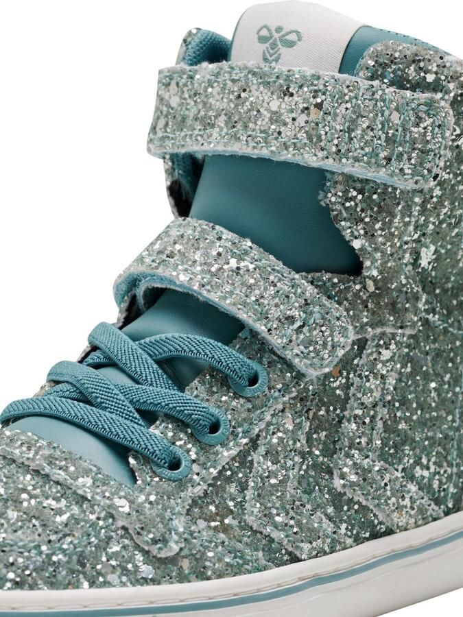 Hummel Kinder Sneakers hoch Slimmer Stadil Glitter Jr Mineral Blue - Foto 2