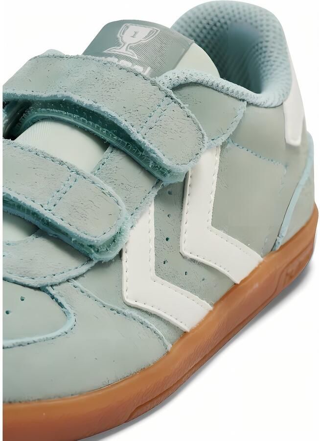 Hummel kindersneakers laag model Victory Suede II 217833 Frosty Green