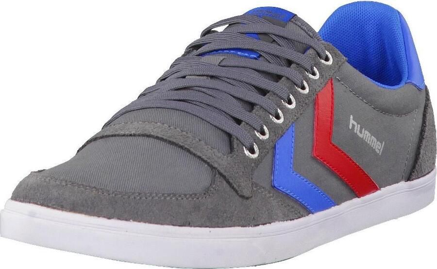 Hummel Sportschoen 'Slimmer Stadil' blauw zilvergrijs donkergrijs rood