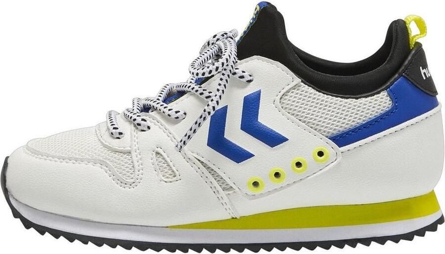 Hummel Marathona Sock Jr. sneakers wit blauw