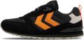 Hummel Sneakers laag grijs oranje zwart - Zwart