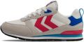 Hummel Sneakers laag blauw grijs bloedrood wit - Wit