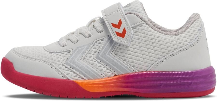 Hummel MULTIPLAY FLEX VC JR unisex sportsneaker schoenen vegan 224853 wit rotz