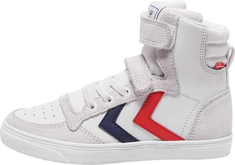 Hummel Kindertrainers slimmer stadil leather high Wit Unisex - Foto 4