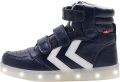 Hummel kindersneakers met hoge schacht Stadil Flash Black Iris - Blauw
