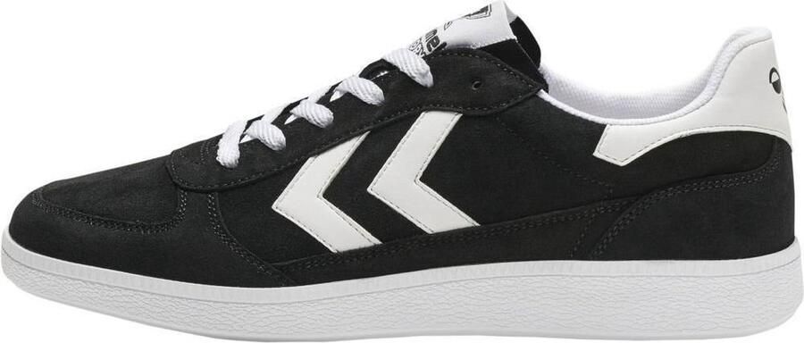 Hummel Victory suede sneakers zwart wit