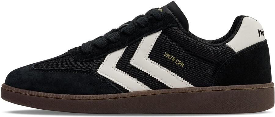 Hummel Sneakers laag antraciet zwart wit