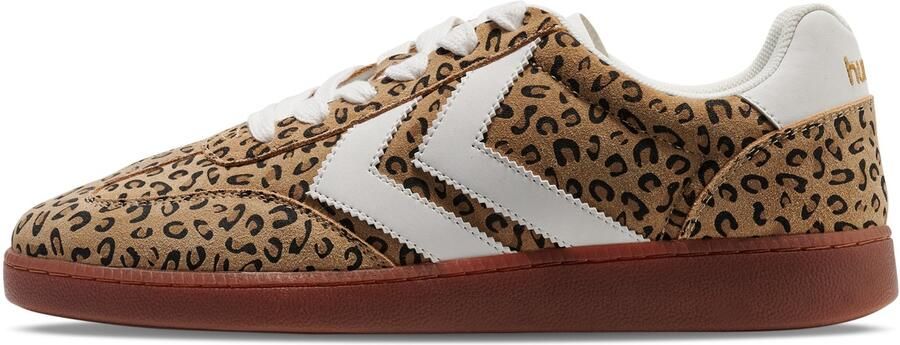 Hummel Sneakers laag beige ombergrijs mokka zwart