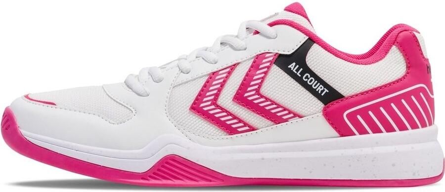 Hummel Hallenschuhe Handball All Court Bright White Raspberry Sorbet