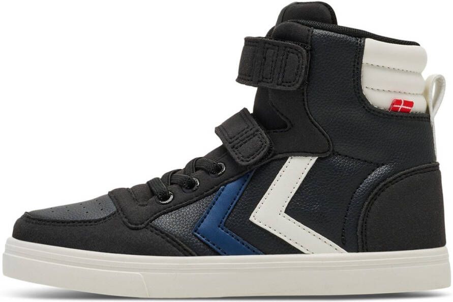 Hummel Kinder Sneakers high Slimmer Stadil Leather High Jr Black Blue