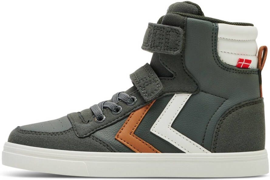 Hummel Kinder Sneakers high Slimmer Stadil Leather High Jr Forest Night