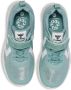 Hummel Kinder Sneakers low Actus Glitter Recycled Jr Blue Surf - Thumbnail 1