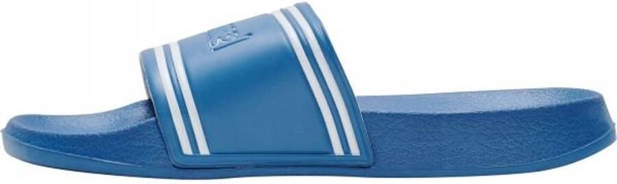 Hummel Pool Slide Retro badslippers kobaltblauw wit