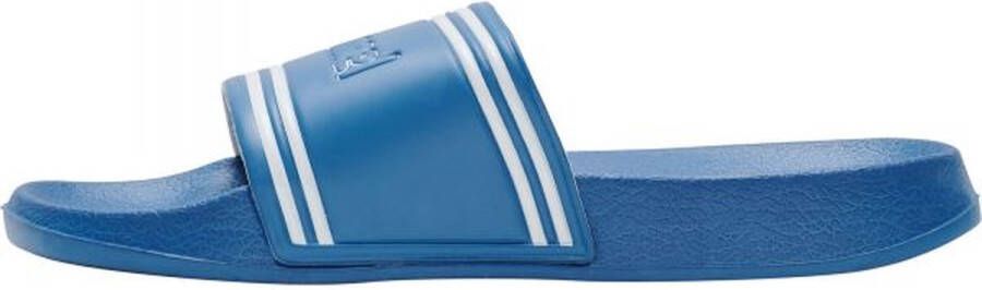 Hummel Pool Slide Retro badslippers kobaltblauw wit