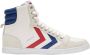 Hummel Slimmer Stadil Hoge Sneakers White Blue Red Gum Heren - Thumbnail 1