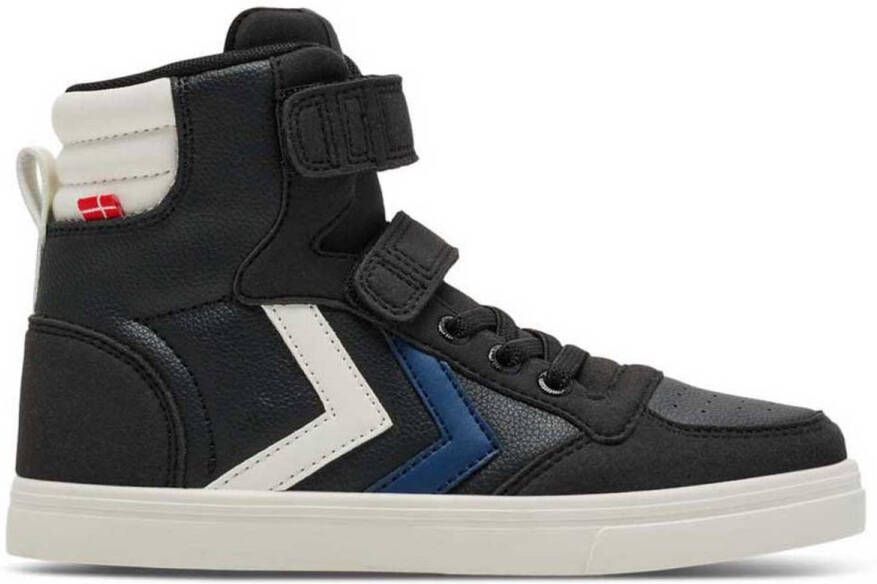 Hummel Kinder Sneakers high Slimmer Stadil Leather High Jr Black Blue
