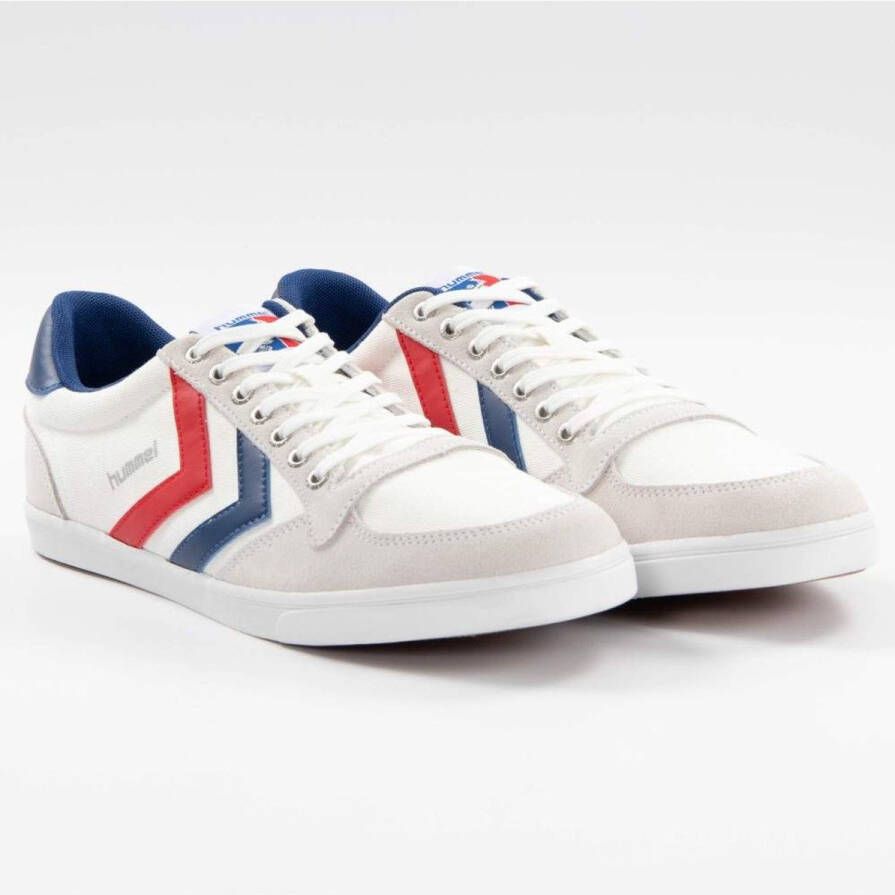 Hummel Sneaker flach Slimmer Stadil Low White Blue Red Gum