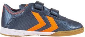 Hummel Spirit Jr. in zaalvoetbalschoenen blauw oranje