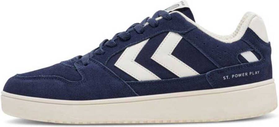 Hummel St. Power Play Suede Sneakers Blauw Man