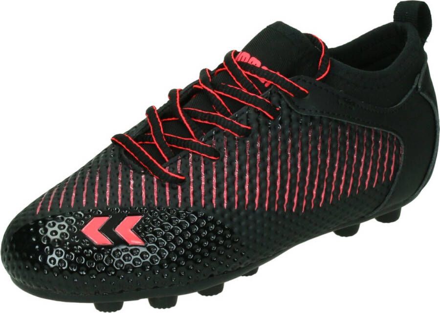 Hummel Zoom FG Jr. voetbalschoenen zwart rood Imitatieleer 27