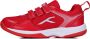 Hundred Court Star Non-Marking Badminton Schoenen voor Jongens (Rood Wit Lichtgewicht X-Cushion Bescherming Geschikt voor Binnen Tennis Squash Tafeltennis Basketbal & Padel - Thumbnail 2