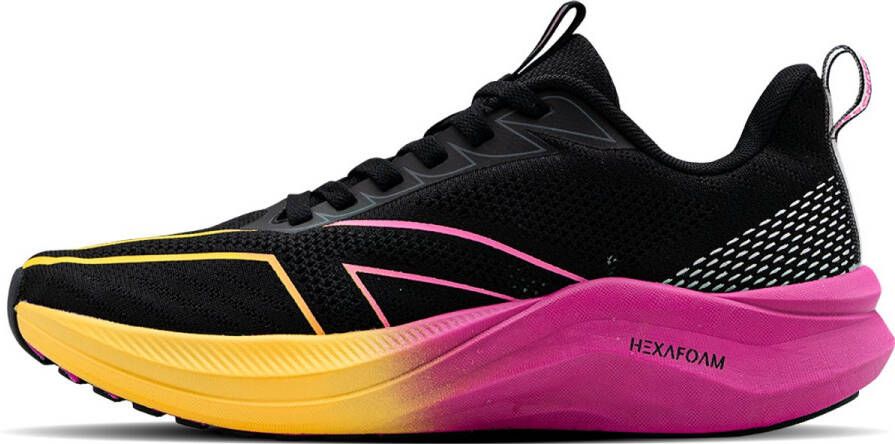 Hundred Glide Pace Multifunctionele Schoenen Hardlopen Wandelen Trainen Gym & Joggen D-Soft Comfort HyperKnit Bovenwerk Fusion Technologie Comfortabel en Ade d Zwart Geel Orchidee