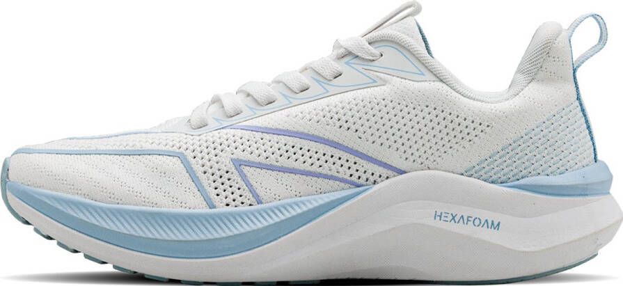 Hundred Glide Pace Universele schoenen Hardlopen Wandelen Trainen Gym & Joggen D-Soft Cushion Comfort HyperKnit Bovenwerk Fusion Technologie Comfortabel en Ade d Wit Blauw 8