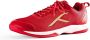 Hundred Infinity Pro Non-Marking Professionele Badminton Schoen voor Heren (Rood Goud Materiaal: Polyester Mesh Geschikt voor Zaaltennis Squash Tafeltennis Basketbal & Padel - Thumbnail 1