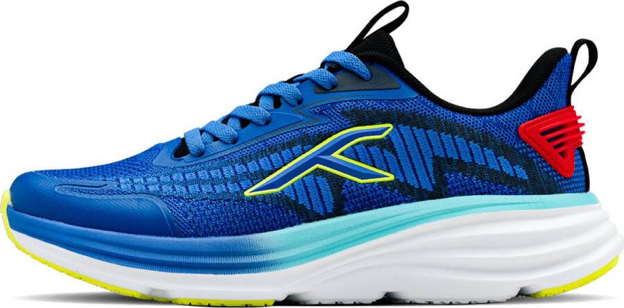 Hundred Soft Stride Multifunctionele Schoenen Hardlopen Wandelen Trainen Gym & Joggen D-Soft Comfort HyperKnit Bovenwerk Fusion Technologie Comfortabel en Ade d Marineblauw Lime Rood