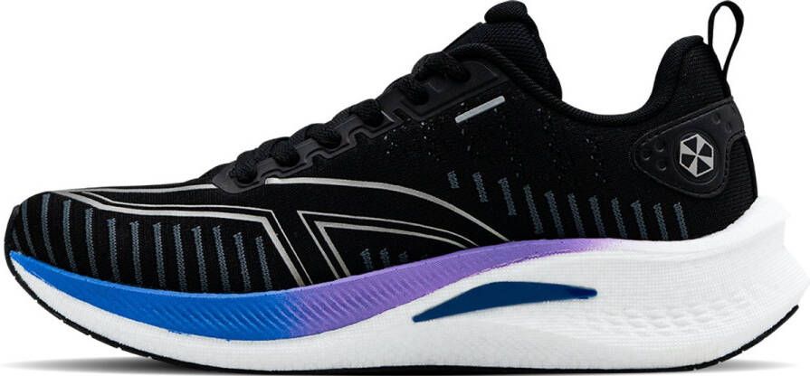 Hundred Sprint Pace Multipurpose Shoes |Walking Training Gym & Jogging D-Soft Cushion Comfort HyperKnit Upper Fusion Technology Comfortable and Breathable Color: Black Blue Purple 11 44 EU| Running shoes